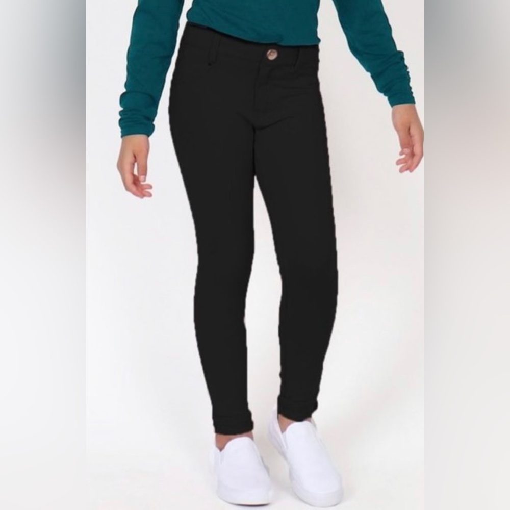 Girl's Solid Color Moleton Pants
